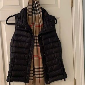 Perfect Condition Black Vest With Scarf